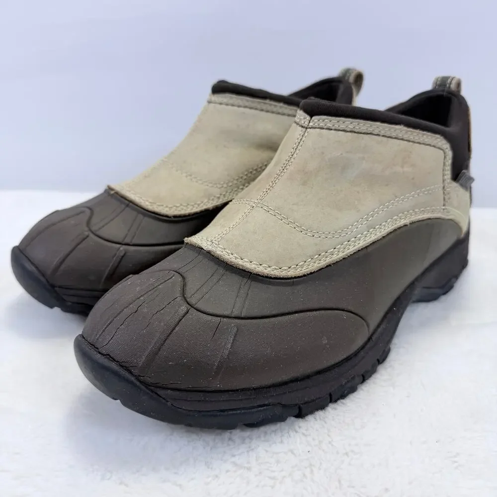 L.L. Bean Storm Chaser Slip On Duck Boots Tek 2.5 Brown Mens Size 7